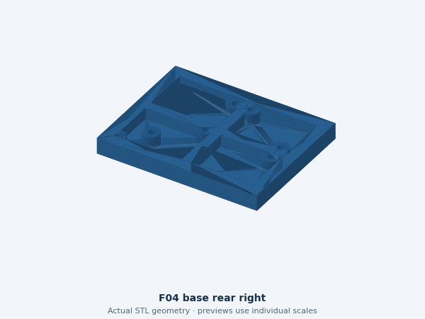 Actual STL geometry of F04 base rear right