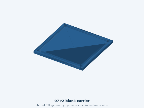 Actual STL preview: Old blank front plate