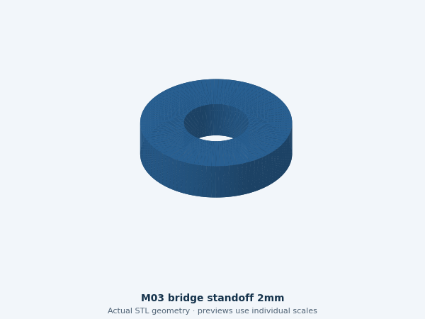 Actual STL preview: Bridge spacer