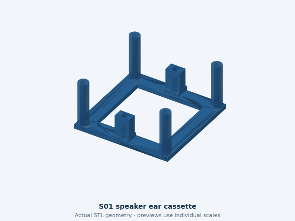 Actual STL preview: Speaker holder