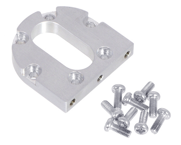 Pololu machined aluminum bracket for 37D mm metal gearmotors with included mounting screws.